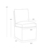 Glenrose Dining Chair on Castors
