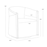 Leontine Swivel Dining and Lounge Chair