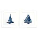Sailing Muskoka Blue - Set of 2