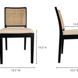 Orville Dining Chair Black - Set of Two
