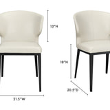 Delaney Dining Chair Cream (Set of Two)