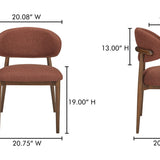 Ellie Dining Chair - Rust