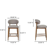 Ellie Counter Stool - Light Brown