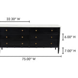 Eleanor 6 drawer Dresser