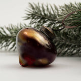 3" Large Wine Luster Glass Lantern Ornament