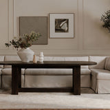 Fable Slipcover Dining Bench Beige