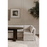 Fable Slipcover Dining Bench Beige