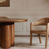 Martens Dining Chair - Brown Leather