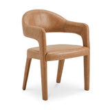 Martens Dining Chair - Brown Leather