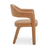 Martens Dining Chair - Brown Leather