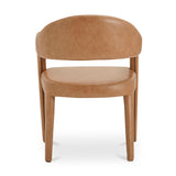 Martens Dining Chair - Brown Leather