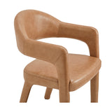 Martens Dining Chair - Brown Leather