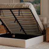 Sebastian Upholstered Bed - Cream
