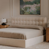 Sebastian Upholstered Bed - Cream