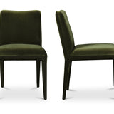 Calla Dining Chair - Green Velvet - Set of Two