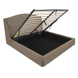 Weston Wingback Mushroom Upholstered Bed