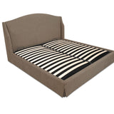 Weston Wingback Mushroom Upholstered Bed