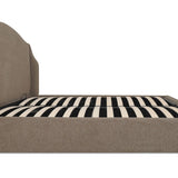 Weston Wingback Mushroom Upholstered Bed