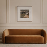 Faye Sofa - Tan Faux Mohair