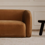 Faye Sofa - Tan Faux Mohair