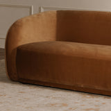 Faye Sofa - Tan Faux Mohair