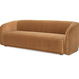 Faye Sofa - Tan Faux Mohair
