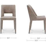 Joyce Dining Chair - Light Brown - Set of 2