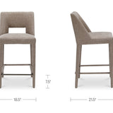 Joyce Counter Stool - Light Brown