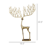 Bergen Brass Reindeer - 22.5" H