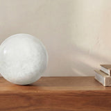 Odessa Sphere Tabletop Accent Red Levanto Marble