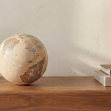 Odessa Sphere Tabletop Accent Red Levanto Marble