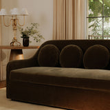Rialto Sofa- Deep Green Faux Mohair