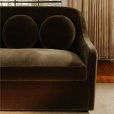 Rialto Sofa- Deep Green Faux Mohair