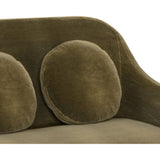 Rialto Sofa- Deep Green Faux Mohair