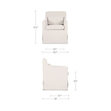 Lydia Slipcover Dining Chair Beige