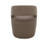 Barrow Dining Chair Taupe Fabric with Castors