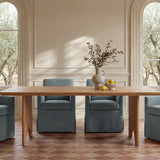 Lydia Slipcover Dining Chair Blue