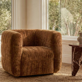 Robson Swivel Lounge Chair - Toffee