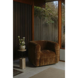 Robson Swivel Lounge Chair - Toffee