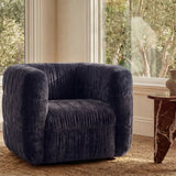 Robson Swivel Lounge Chair - Navy