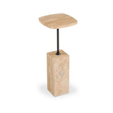 Caro Travertine Accent Table
