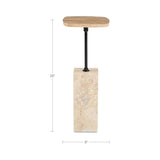Caro Travertine Accent Table