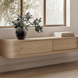 Round Off Floating Console Table