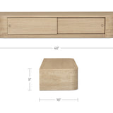 Round Off Floating Console Table