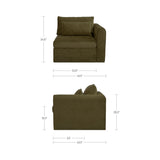 Swift Sectional Add Ons - Dark Green