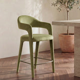 Martens Counter Stool - Green Velvet