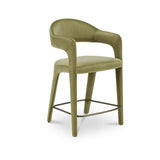 Martens Counter Stool - Green Velvet