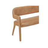 Martens Dining Bench - Brown Leather