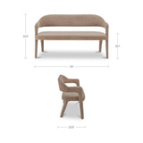 Martens Dining Bench - Camel