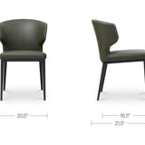 Delaney Dining Chair Green (Set of Two)